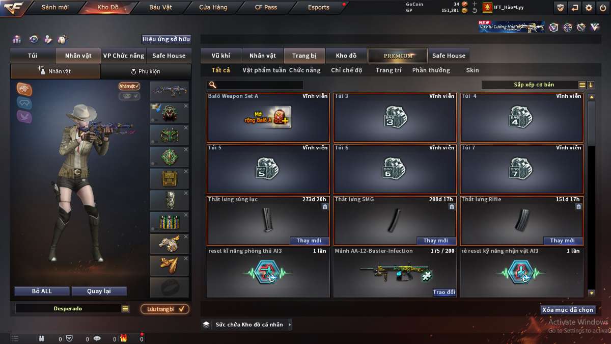 shop acc cf uy tin gia re